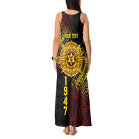 Personalised Tonga High School Tank Maxi Dress Since 1947 Special Kupesi Pattern