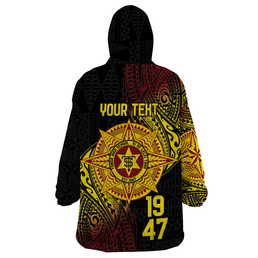 Personalised Tonga High School Wearable Blanket Hoodie Since 1947 Special Kupesi Pattern LT9 - Polynesian Pride