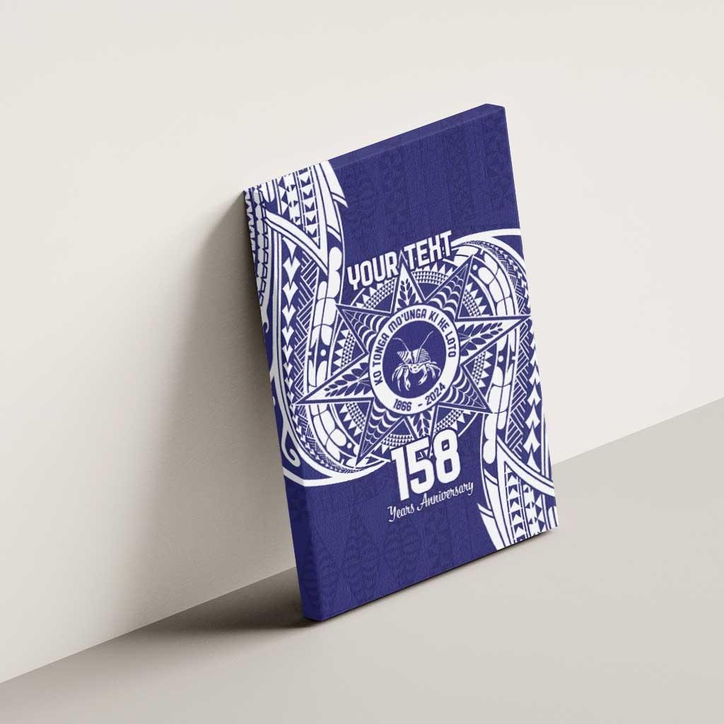 Personalised Tonga Tupou College Tolo 158th Anniversary Canvas Wall Art Special Kupesi Pattern LT9