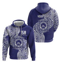 Personalised Tonga Tupou College Tolo 158th Anniversary Zip Hoodie Special Kupesi Pattern