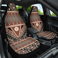 Vintage Bula Fiji Car Seat Cover Brown Tapa Masi Motif