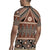 Vintage Bula Fiji Rugby Jersey Brown Tapa Masi Motif