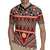 Vintage Bula Fiji Rugby Jersey Red Tapa Masi Motif