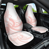 Polynesian Tribal Plumeria Lotu Tamaiti Car Seat Cover Pastel Blush - Polynesian Pride