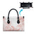 Polynesian Tribal Plumeria Lotu Tamaiti Leather Bag Pastel Blush - Polynesian Pride