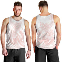 Polynesian Tribal Plumeria Lotu Tamaiti Men Tank Top Pastel Blush - Polynesian Pride