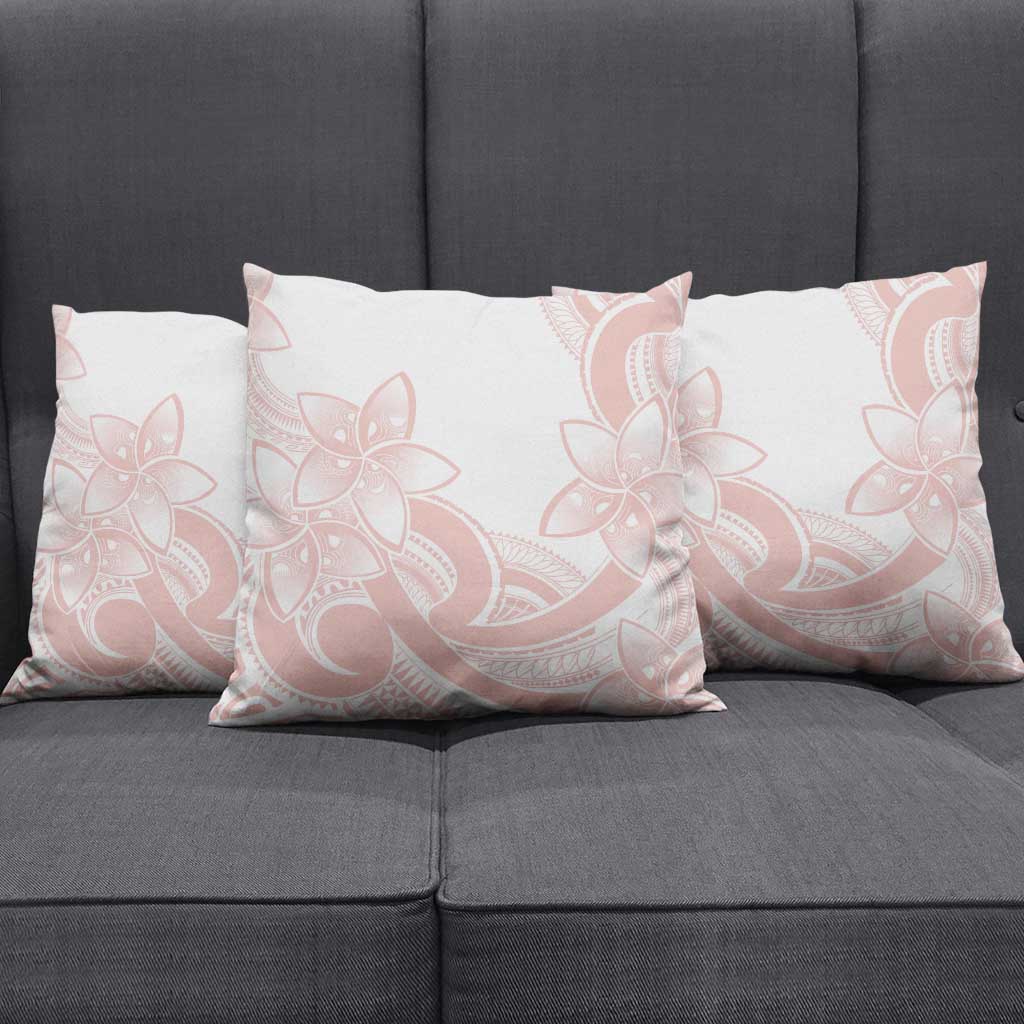 Polynesian Tribal Plumeria Lotu Tamaiti Pillow Cover Pastel Blush - Polynesian Pride