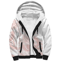 Polynesian Tribal Plumeria Lotu Tamaiti Sherpa Hoodie Pastel Blush LT9 Unisex Blush - Polynesian Pride