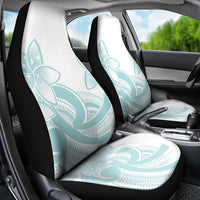 Polynesian Tribal Plumeria Lotu Tamaiti Car Seat Cover Pastel Cyan - Polynesian Pride