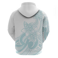 Polynesian Tribal Plumeria Lotu Tamaiti Hoodie Pastel Cyan - Polynesian Pride