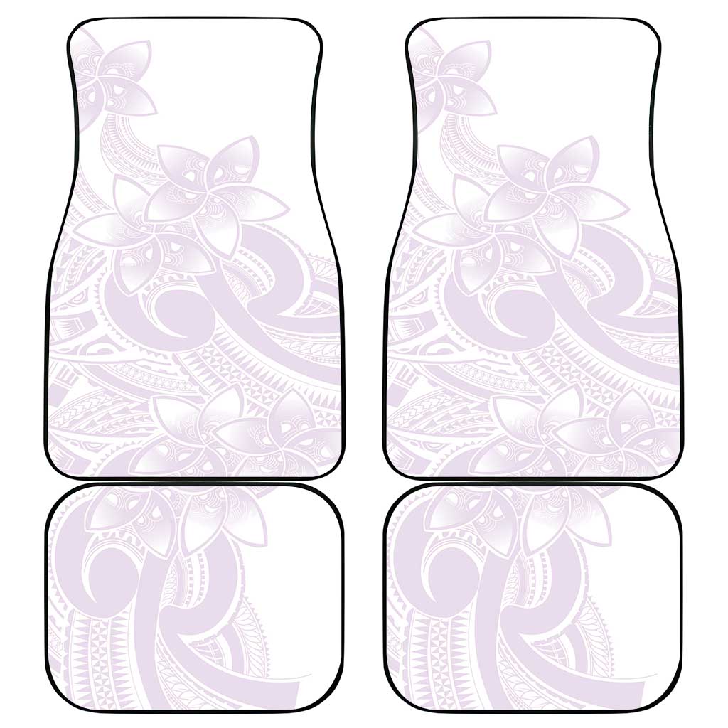 Polynesian Tribal Plumeria Lotu Tamaiti Car Mats Pastel Mauve LT9 - Polynesian Pride