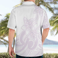 Polynesian Tribal Plumeria Lotu Tamaiti Hawaiian Shirt Pastel Mauve - Polynesian Pride