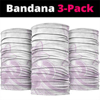 Polynesian Tribal Plumeria Lotu Tamaiti Neck Gaiter Pastel Mauve LT9