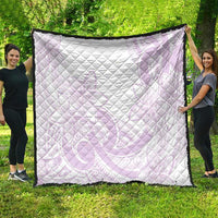 Polynesian Tribal Plumeria Lotu Tamaiti Quilt Pastel Mauve LT9 - Polynesian Pride