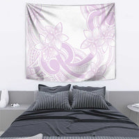 Polynesian Tribal Plumeria Lotu Tamaiti Tapestry Pastel Mauve - Polynesian Pride