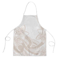 Polynesian Tribal Plumeria Lotu Tamaiti Apron Pastel Nude - Polynesian Pride