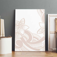 Polynesian Tribal Plumeria Lotu Tamaiti Canvas Wall Art Pastel Nude - Polynesian Pride
