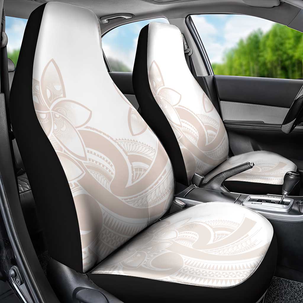 Polynesian Tribal Plumeria Lotu Tamaiti Car Seat Cover Pastel Nude - Polynesian Pride