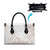 Polynesian Tribal Plumeria Lotu Tamaiti Leather Bag Pastel Nude - Polynesian Pride