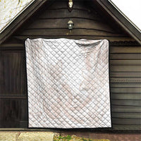 Polynesian Tribal Plumeria Lotu Tamaiti Quilt Pastel Nude - Polynesian Pride
