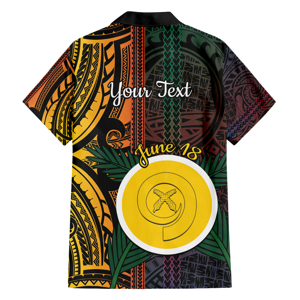 Personalised Shefa Day Family Matching Puletasi and Hawaiian Shirt Happy June 18 Vanuatu Province LT14 - Polynesian Pride