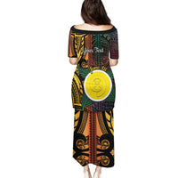Personalised Shefa Day Family Matching Puletasi and Hawaiian Shirt Happy June 18 Vanuatu Province LT14 - Polynesian Pride