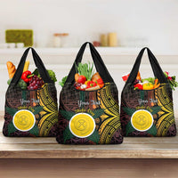 Personalised Shefa Day Grocery Bag Happy June 18 Vanuatu Province LT14 3-pack One Size Black - Polynesian Pride