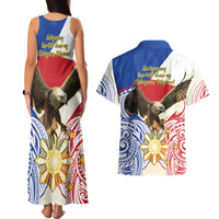 Philippines Independence Day Couples Matching Tank Maxi Dress and Hawaiian Shirt Pilipinas Eagle 126th Anniversary