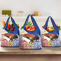 Philippines Independence Day Grocery Bag Pilipinas Eagle 126th Anniversary LT14 3-pack One Size Blue - Polynesian Pride
