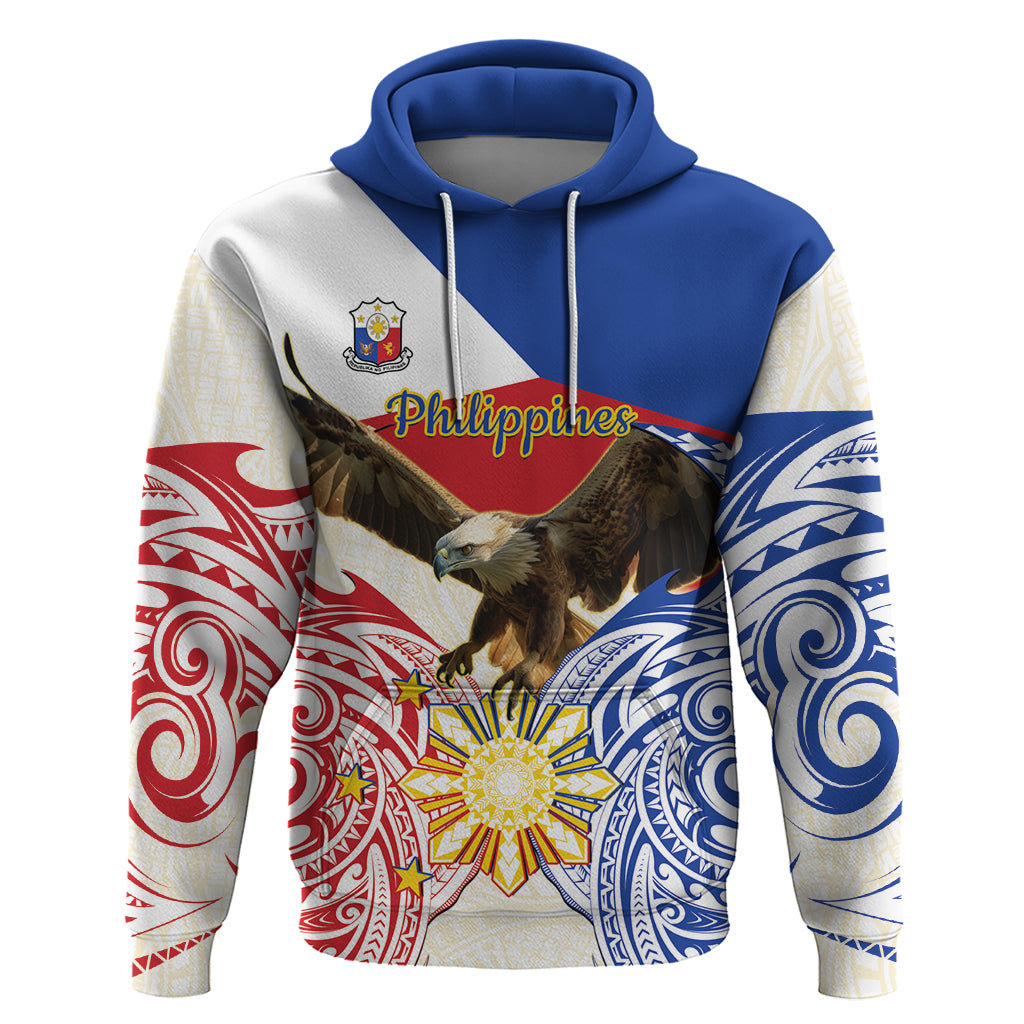 Philippines Independence Day Hoodie Pilipinas Eagle 126th Anniversary LT14 Pullover Hoodie Blue - Polynesian Pride