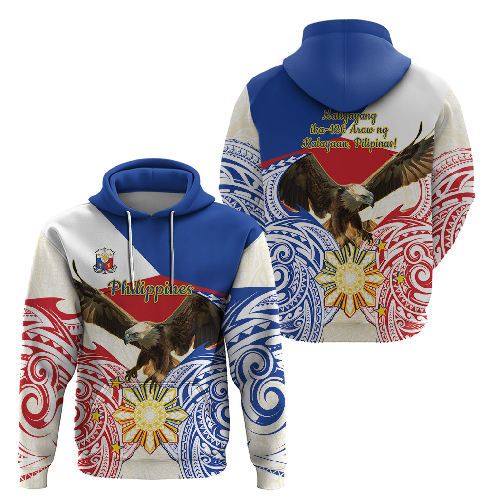 Philippines Independence Day Hoodie Pilipinas Eagle 126th Anniversary LT14 - Polynesian Pride