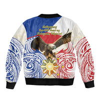 Philippines Independence Day Sleeve Zip Bomber Jacket Pilipinas Eagle 126th Anniversary
