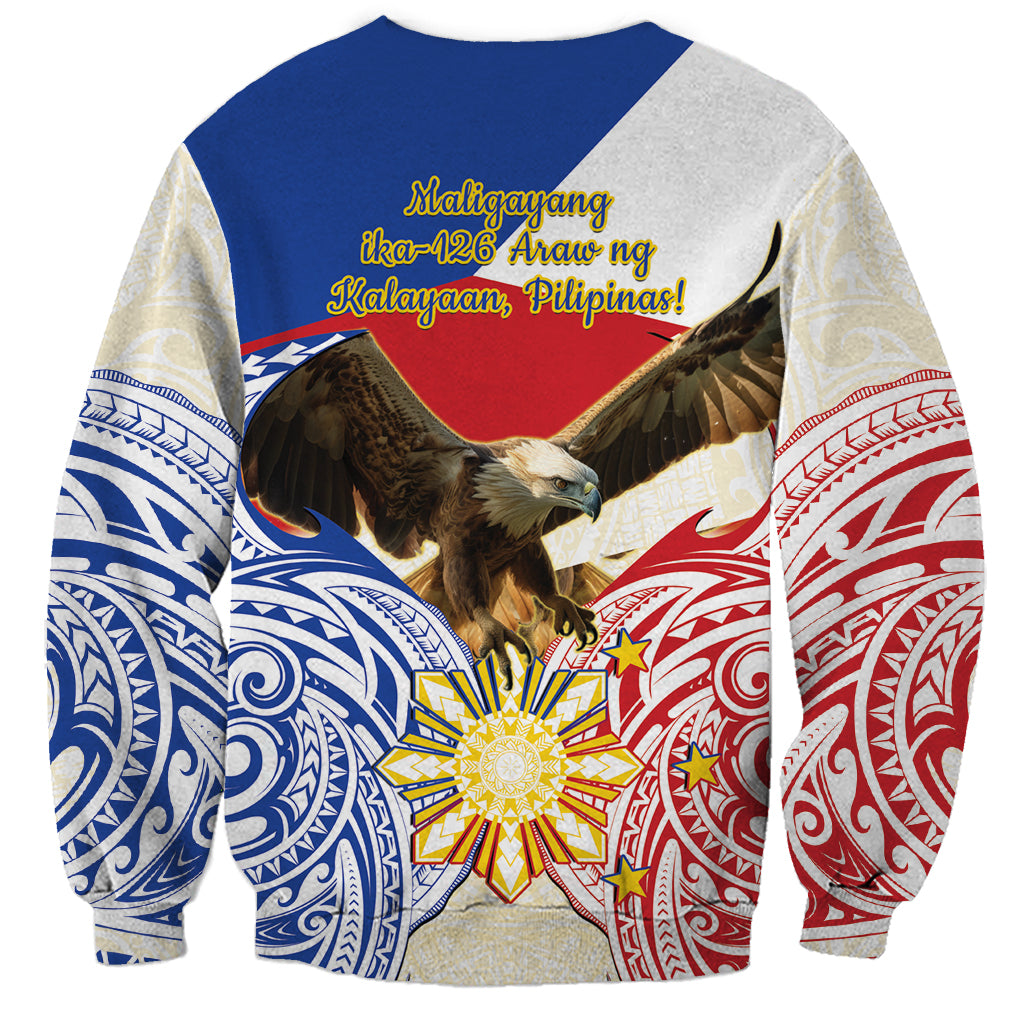 Philippines Independence Day Sweatshirt Pilipinas Eagle 126th Anniversary LT14 - Polynesian Pride