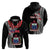 Custom Samoa Hoodie Ula Fala Mix Samoan Tribal Black Version LT14 - Polynesian Pride