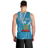 Personalised Tonga Lavengamalie College Men Tank Top Tongan Ngatu Pattern LT14 - Polynesian Pride