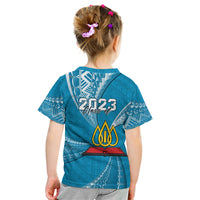 Personalised Tonga Lavengamalie College Kid T Shirt Class Of Year Tongan Ngatu Pattern LT14 - Polynesian Pride