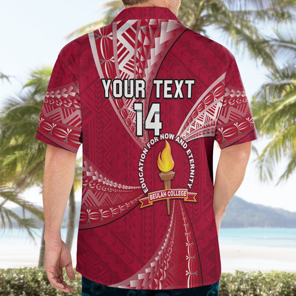 Personalised Tonga Beulah College Hawaiian Shirt Tongan Ngatu Pattern LT14 - Polynesian Pride