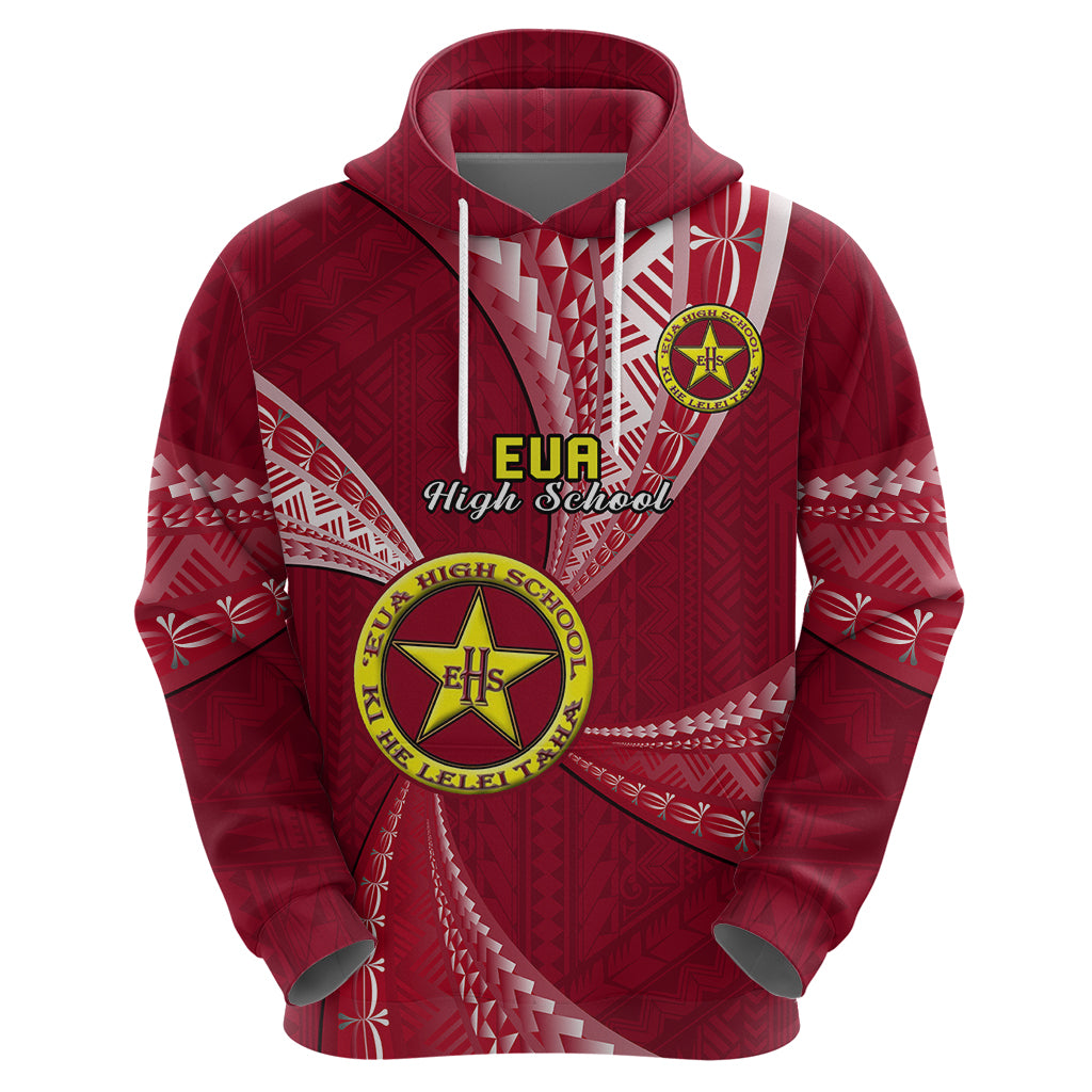 Custom Tonga Eua High School Hoodie Class of Year Tongan Ngatu Pattern LT14 - Polynesian Pride