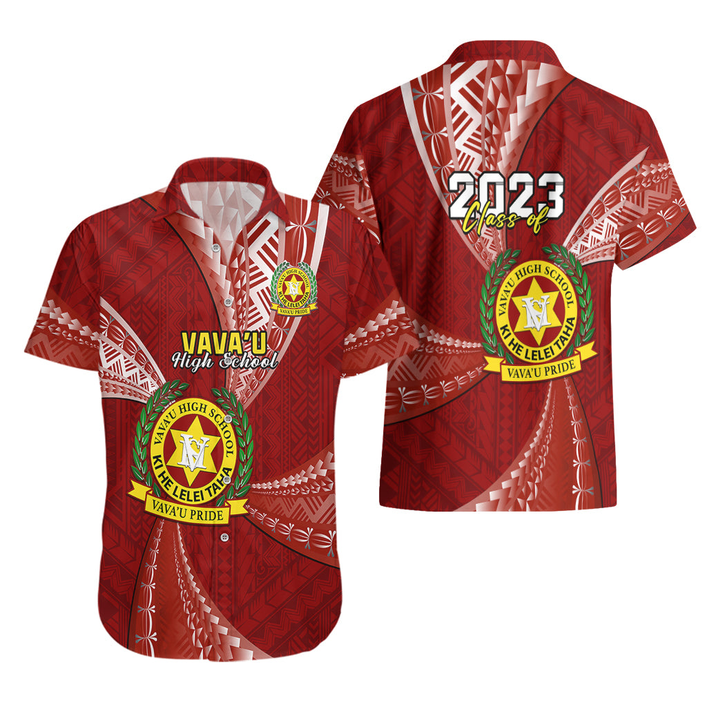Personalised Tonga Vavau High School Hawaiian Shirt Class Of Year Tongan Ngatu Pattern LT14 - Polynesian Pride