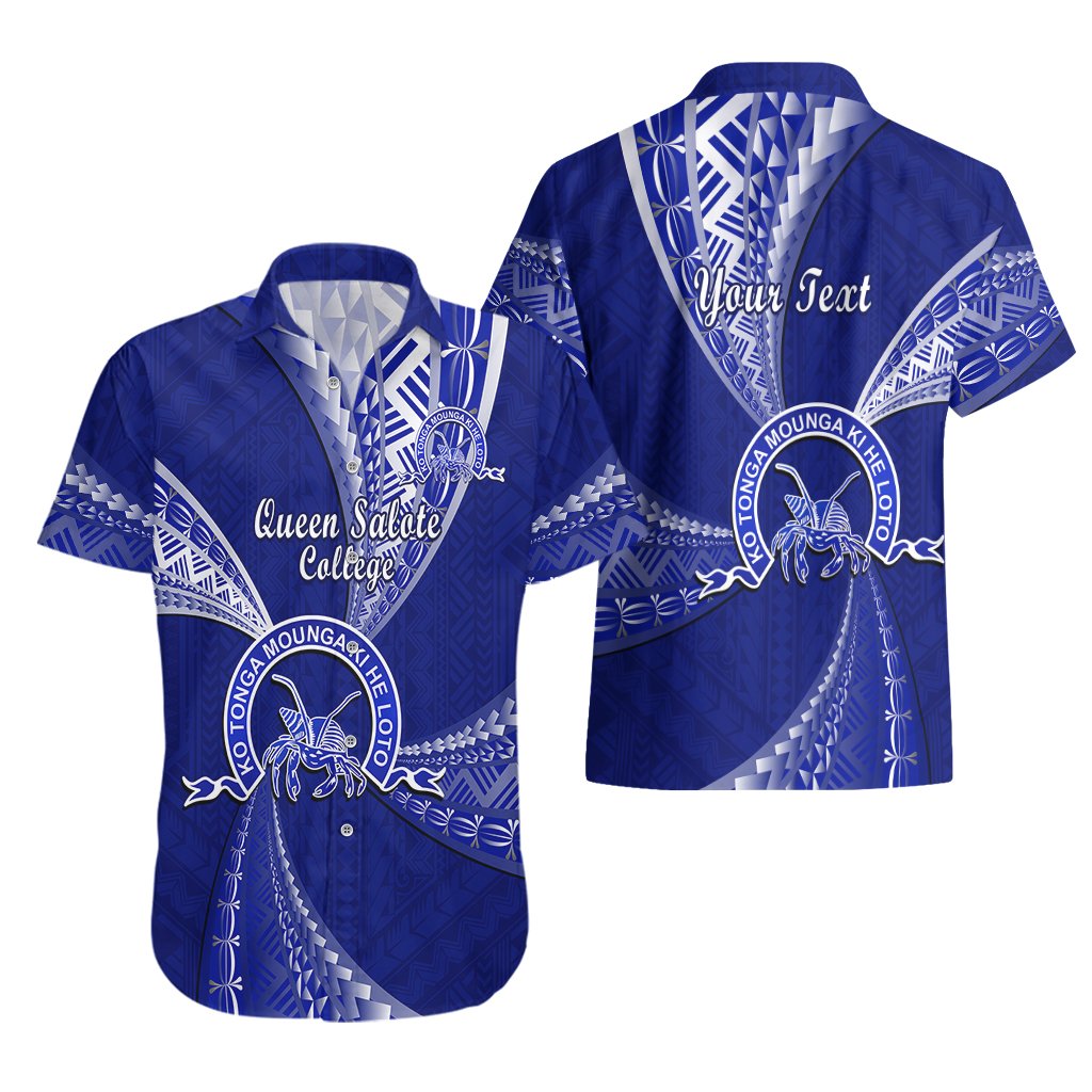 Personalised Tonga Queen Salote College Hawaiian Shirt Tongan Ngatu Pattern LT14 - Polynesian Pride