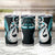 New Zealand Tumbler Cup Aotearoa Silver Fern With Manaia Maori Unique Turquoise