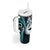 New Zealand Tumbler With Handle Aotearoa Silver Fern With Manaia Maori Unique Turquoise