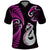 Custom New Zealand Polo Shirt Aotearoa Silver Fern With Manaia Maori Unique Pink LT14 Pink - Polynesian Pride