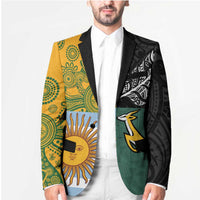 Personalised Rugby 2025 Championship Blazer Combination of Southern Hemisphere Countries - Polynesian Pride