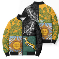 Personalised Rugby 2025 Championship Bomber Puffer Jacket Combination of Southern Hemisphere Countries - Polynesian Pride