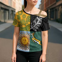 Personalised Rugby 2025 Championship Cross Shoulder Shirt Combination of Southern Hemisphere Countries - Polynesian Pride