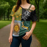 Personalised Rugby 2025 Championship Cross Shoulder Shirt Combination of Southern Hemisphere Countries - Polynesian Pride