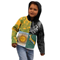 Personalised Rugby 2025 Championship Kid Hoodie Combination of Southern Hemisphere Countries - Polynesian Pride