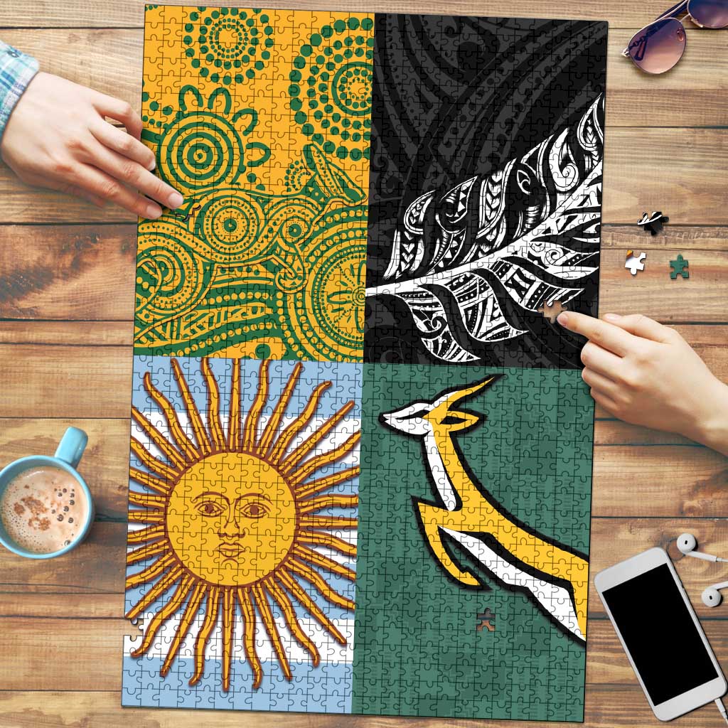 Rugby 2025 Championship Puzzle Combination of Southern Hemisphere Countries - Polynesian Pride