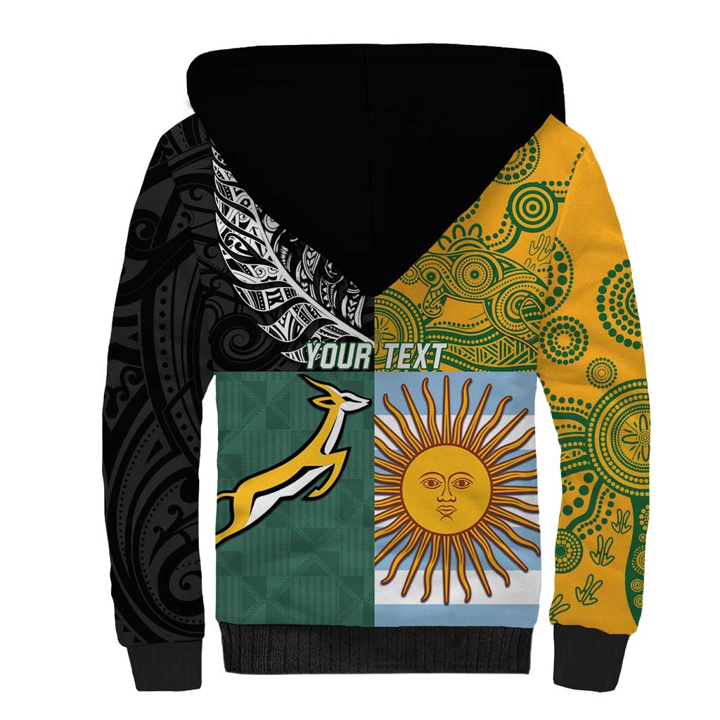Personalised Rugby 2025 Championship Sherpa Hoodie Combination of Southern Hemisphere Countries LT14 - Polynesian Pride